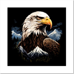 American Bald Eagle Wilderness Nature Posters and Art